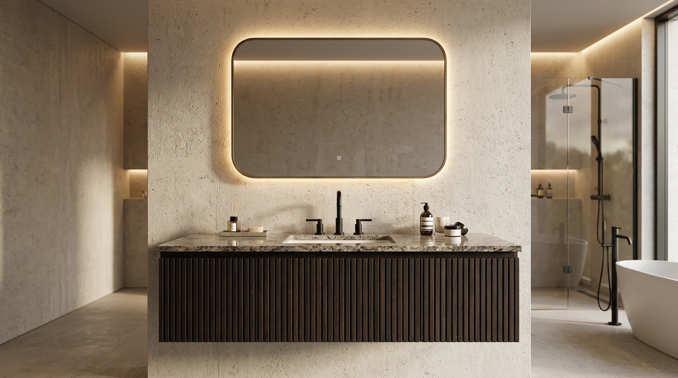 Mueble de Baño Flotante & Espejo