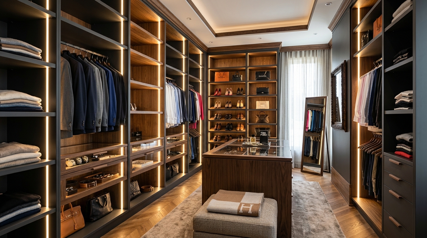 Closet & Vestier Walk-in de Lujo